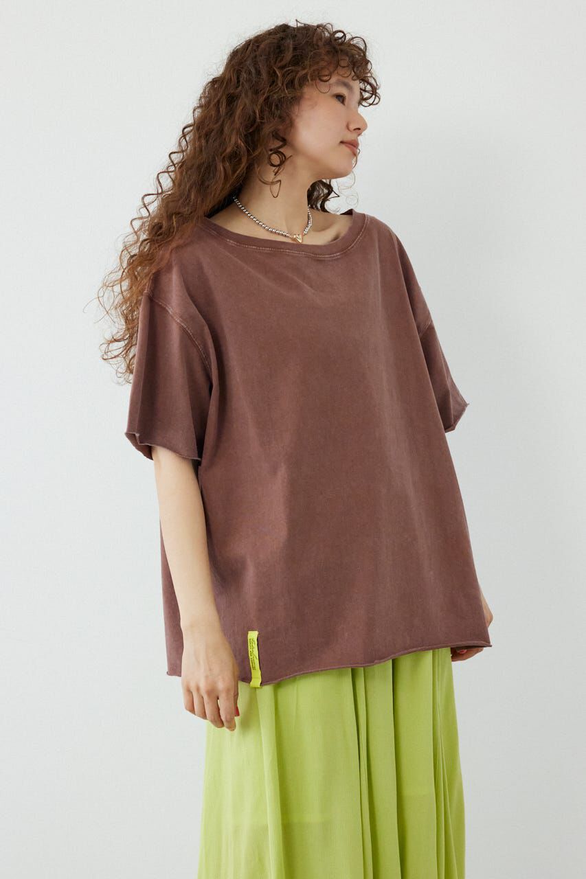 RODEO CROWNS「ピグメントルーズオフショルTシャツ」|Tシャツ・カットソー|