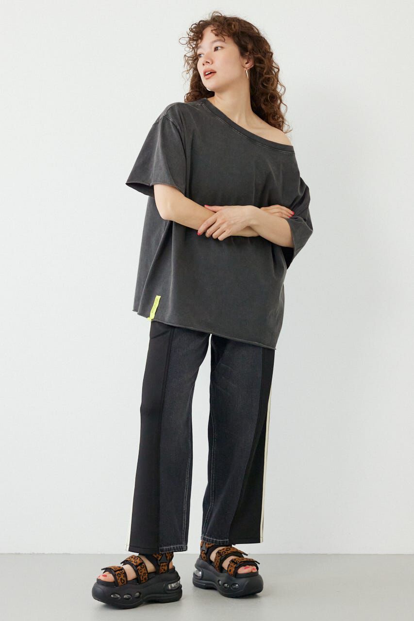 RODEO CROWNS「ピグメントルーズオフショルTシャツ」|Tシャツ・カットソー|