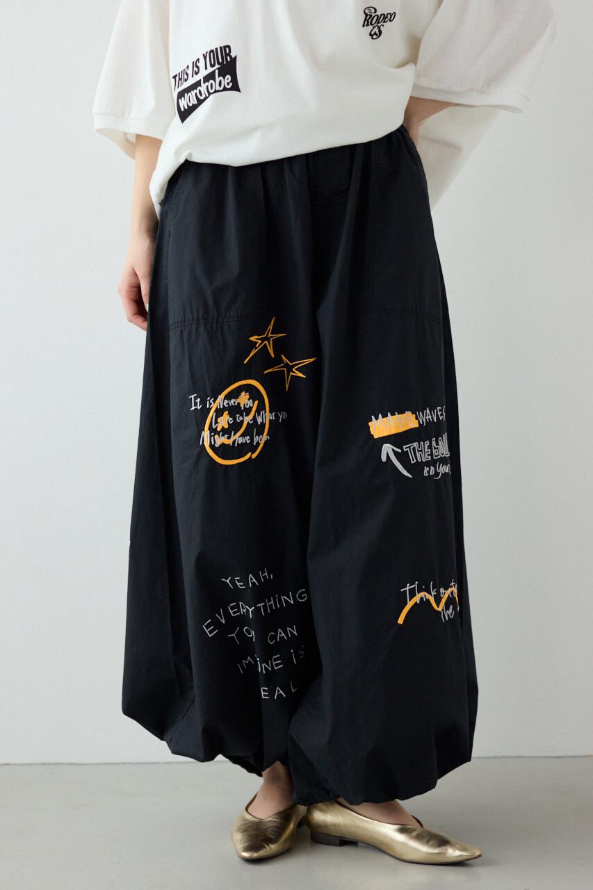 RODEO CROWNS「ラクガキパラシュートパンツ」|その他|