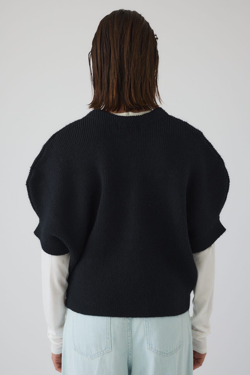 RIM.ARK 「Round knit vest tops」|ダウンベスト・ベスト|