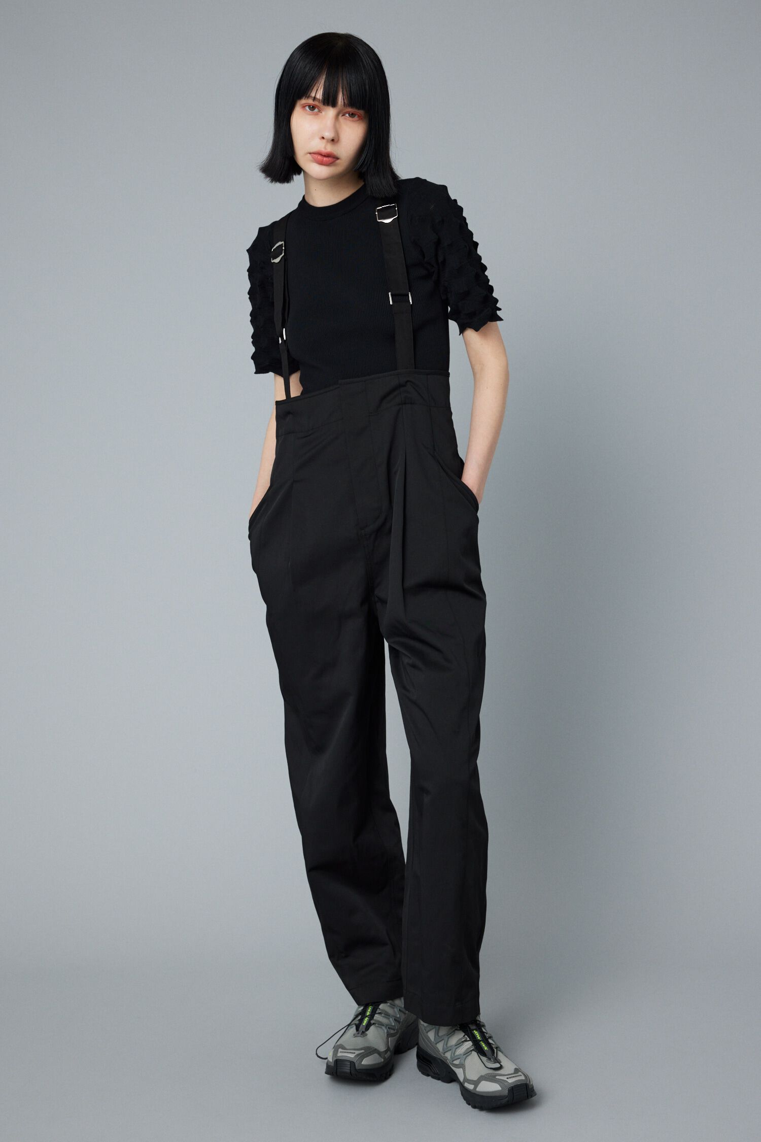 HeRIN.CYE「Suspender pants」|ワンピース|BLK