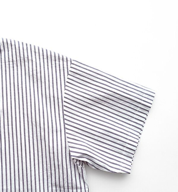 休日と詩「小さなポケットの半袖ブラウス」|シャツ・ブラウス|