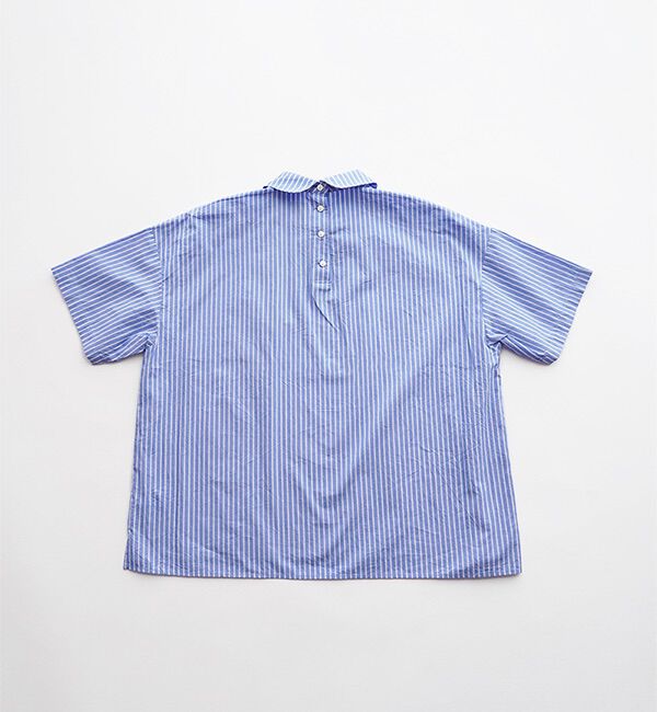 休日と詩「小さなポケットの半袖ブラウス」|シャツ・ブラウス|