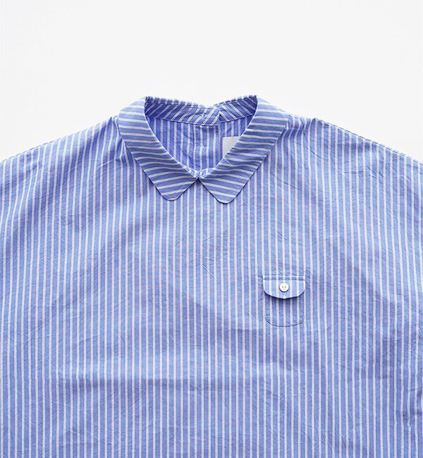 休日と詩「小さなポケットの半袖ブラウス」|シャツ・ブラウス|