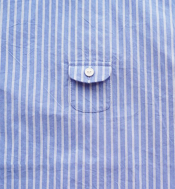 休日と詩「小さなポケットの半袖ブラウス」|シャツ・ブラウス|