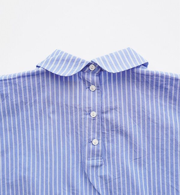 休日と詩「小さなポケットの半袖ブラウス」|シャツ・ブラウス|