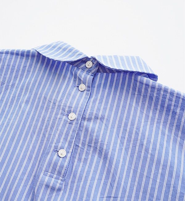 休日と詩「小さなポケットの半袖ブラウス」|シャツ・ブラウス|