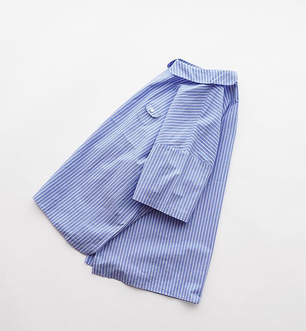 休日と詩「小さなポケットの半袖ブラウス」|シャツ・ブラウス|