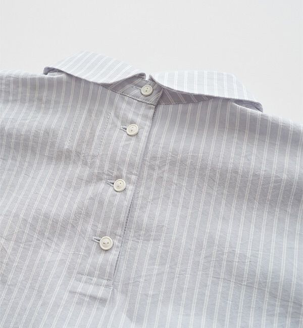 休日と詩「小さなポケットの半袖ブラウス」|シャツ・ブラウス|