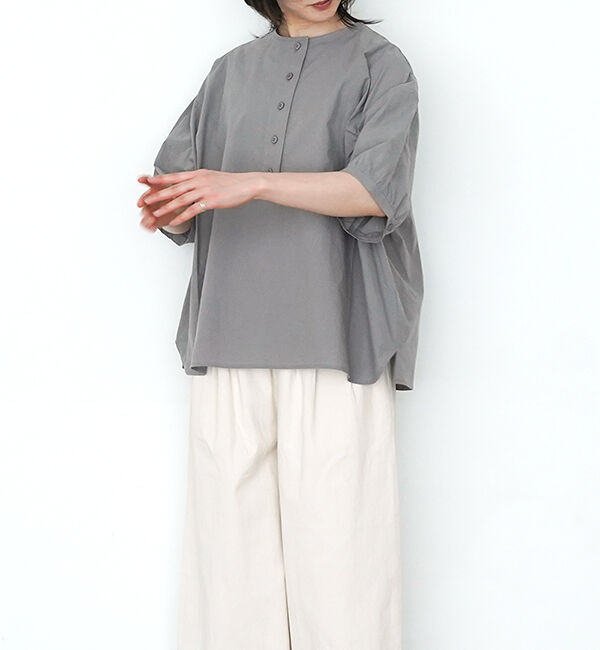 オローネ「トワイライトシャツ」|シャツ・ブラウス|グレー