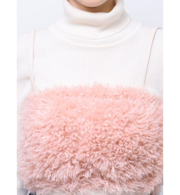 CALNAMUR「FAKE FAR BARE TOPS/フェイクファーベアトップス」|ニット・セーター|