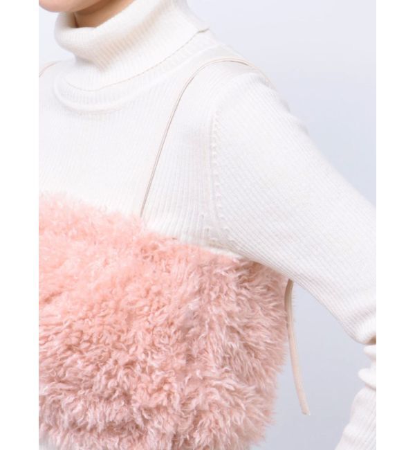 CALNAMUR「FAKE FAR BARE TOPS/フェイクファーベアトップス」|ニット・セーター|