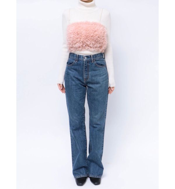 CALNAMUR「FAKE FAR BARE TOPS/フェイクファーベアトップス」|ニット・セーター|