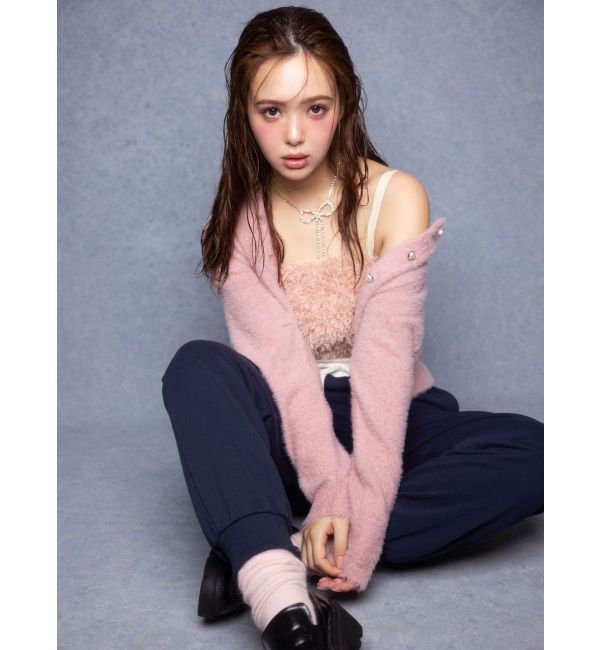 CALNAMUR「FAKE FAR BARE TOPS/フェイクファーベアトップス」|ニット・セーター|