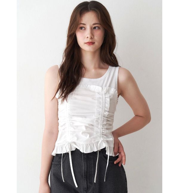 CALNAMUR「フェイクレイヤードビスチェ」|Tシャツ・カットソー|