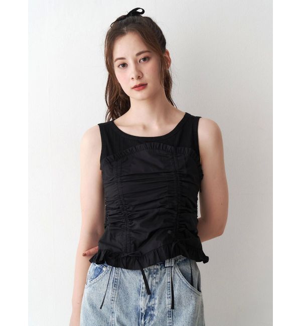 CALNAMUR「フェイクレイヤードビスチェ」|Tシャツ・カットソー|