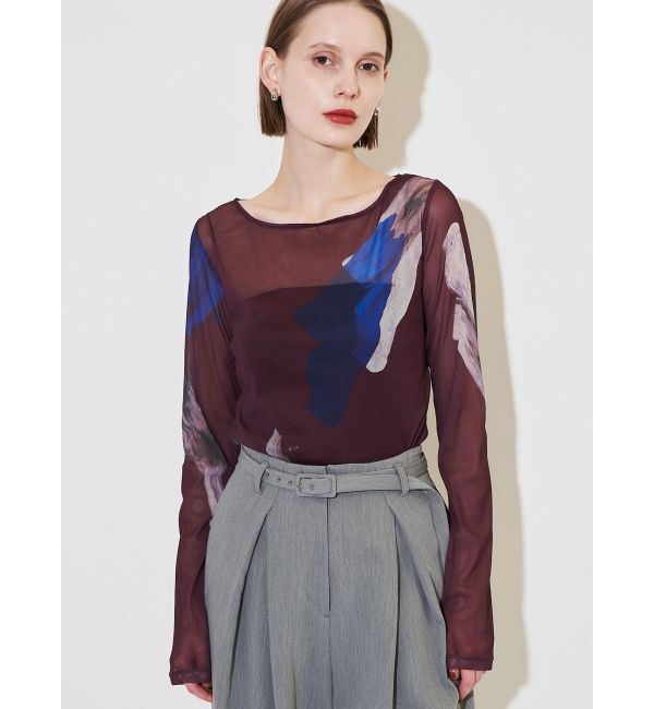 ELENDEEK「ORE GLINT SKIN CS」|Tシャツ・カットソー|ボルドー