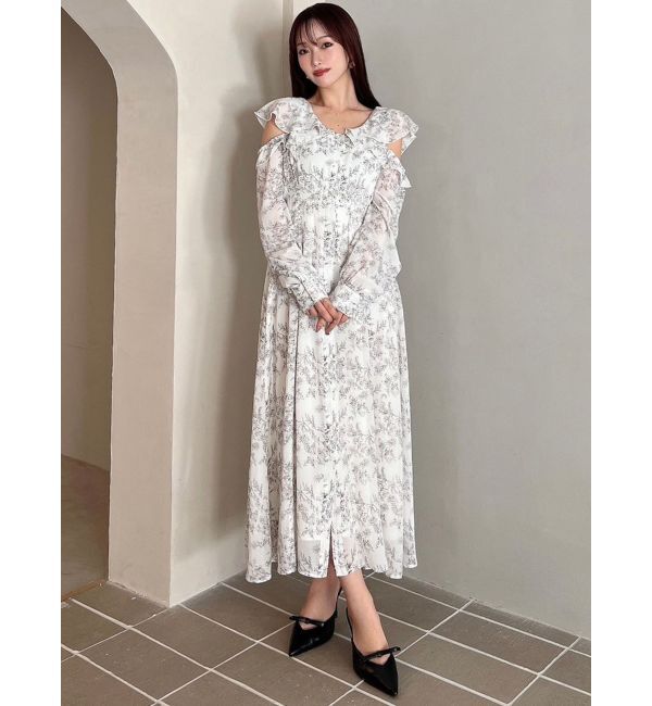 RESEXXY「コルセットシャツフレアワンピース」|ワンピース|