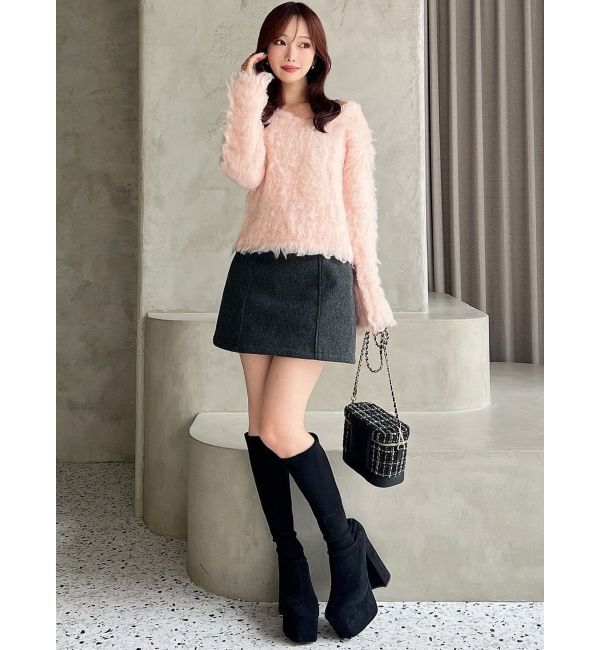 RESEXXY「シャギールーズニットトップス」|ニット・セーター|