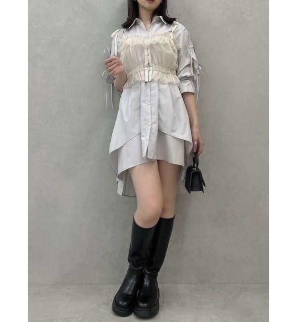 dazzlin「2wayチュールビスチェ」|キャミソール|