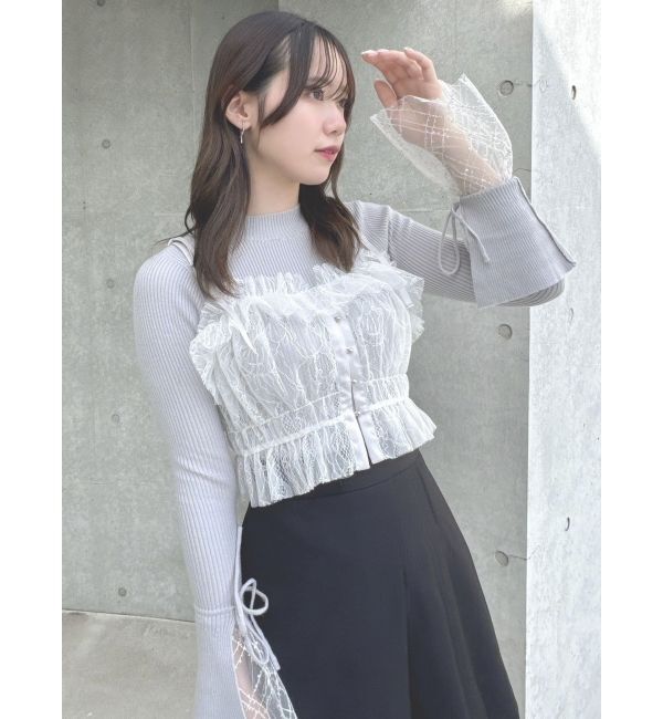 dazzlin「2wayチュールビスチェ」|キャミソール|