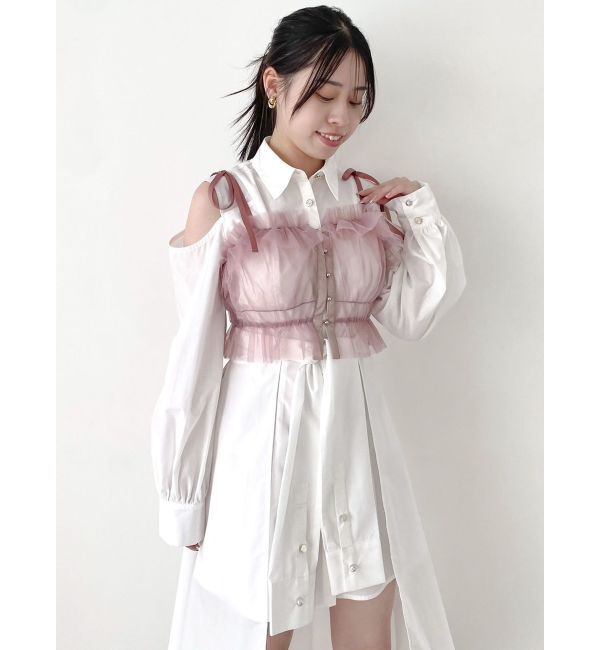 dazzlin「2wayチュールビスチェ」|キャミソール|