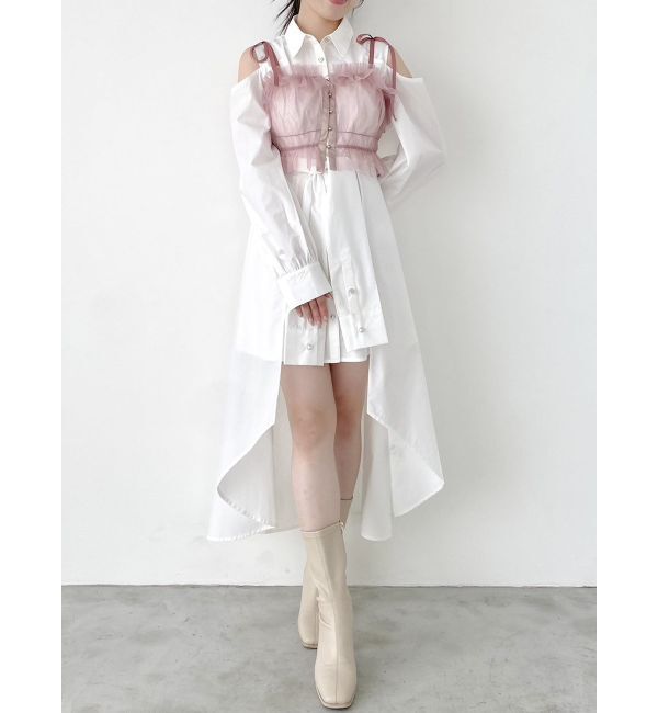 dazzlin「2wayチュールビスチェ」|キャミソール|