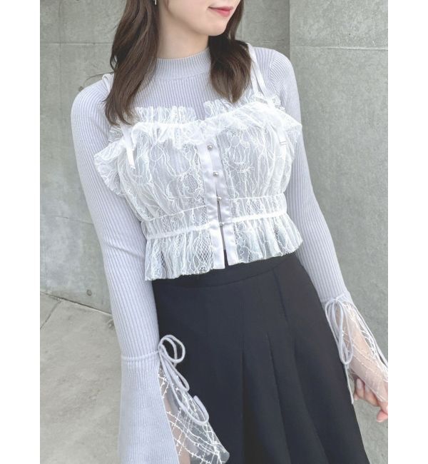 dazzlin「2wayチュールビスチェ」|キャミソール|