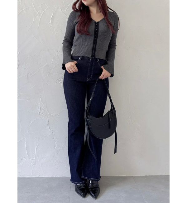 dazzlin「フロントホックニットカーディガン」|カーディガン|