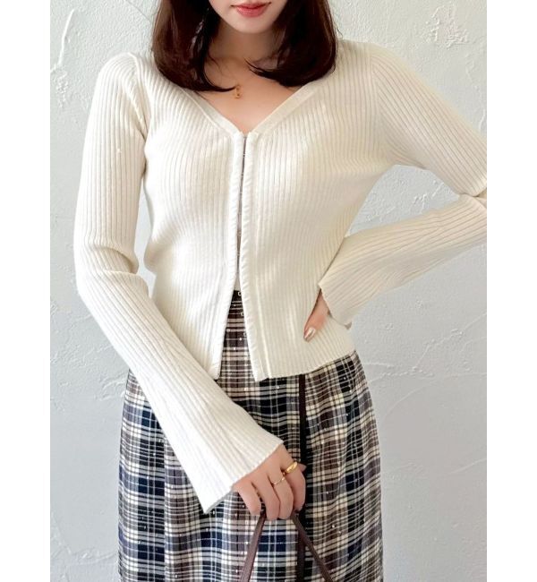 dazzlin「フロントホックニットカーディガン」|カーディガン|