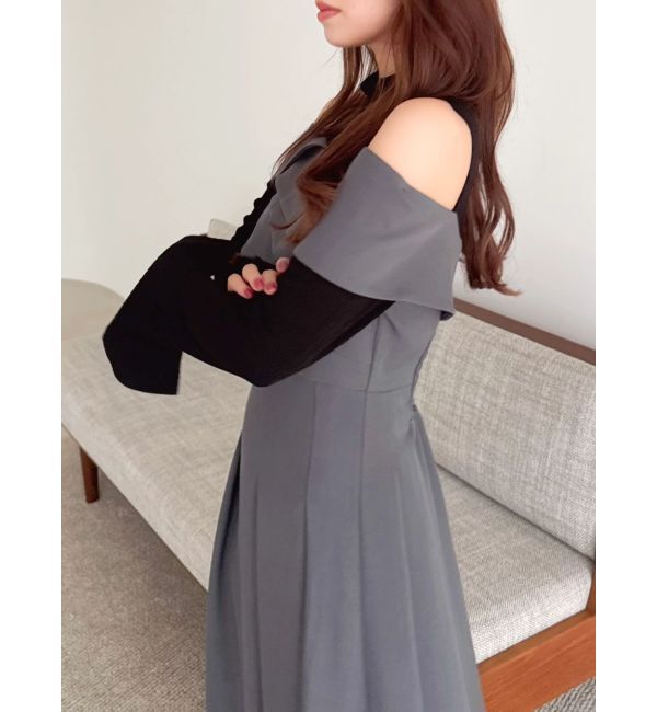 dazzlin「ビスチェオープンレイヤードワンピース」|ワンピース|