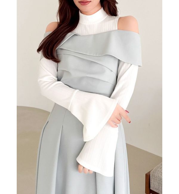 dazzlin「ビスチェオープンレイヤードワンピース」|ワンピース|