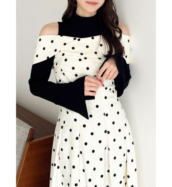 dazzlin「ビスチェオープンレイヤードワンピース」|ワンピース|