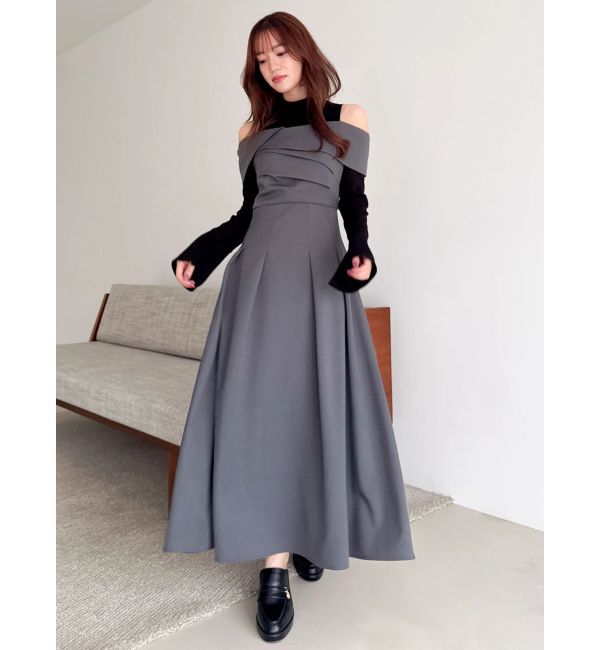 dazzlin「ビスチェオープンレイヤードワンピース」|ワンピース|