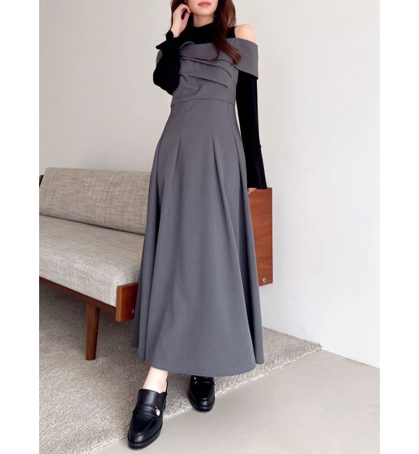 dazzlin「ビスチェオープンレイヤードワンピース」|ワンピース|