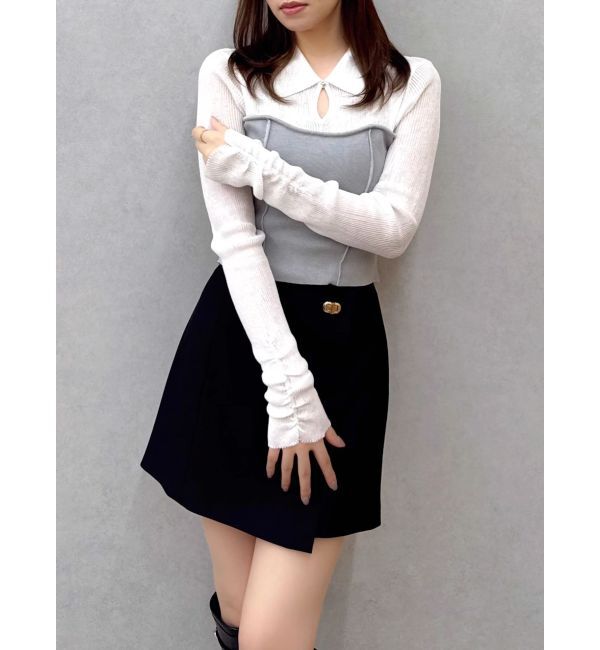 dazzlin「シアーレイヤードライクニットトップス」|ニット・セーター|