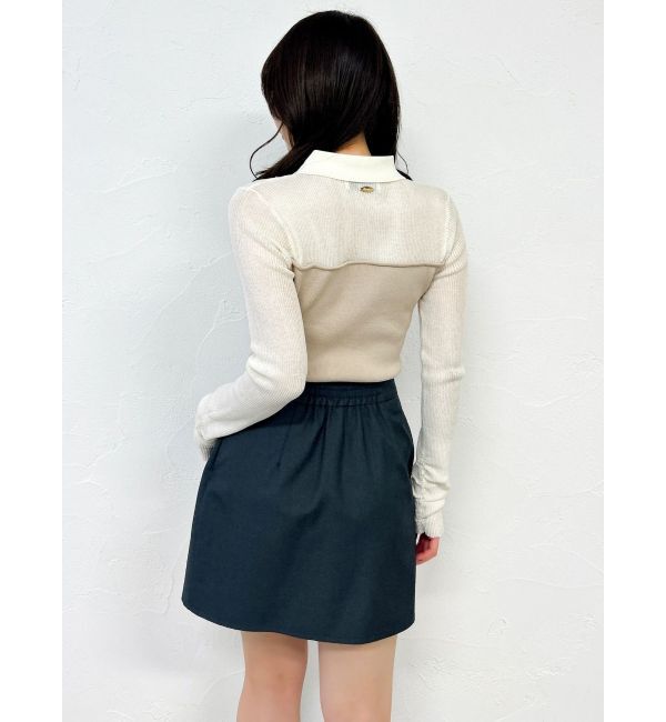 dazzlin「シアーレイヤードライクニットトップス」|ニット・セーター|