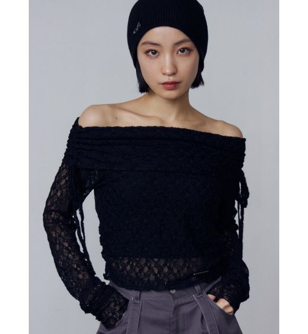 EMODA「レースオフショルダートップ」|Tシャツ・カットソー|