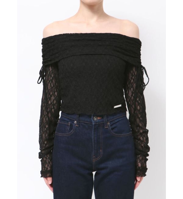 EMODA「レースオフショルダートップ」|Tシャツ・カットソー|
