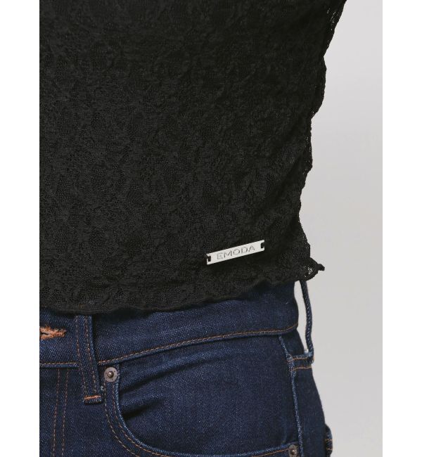 EMODA「レースオフショルダートップ」|Tシャツ・カットソー|