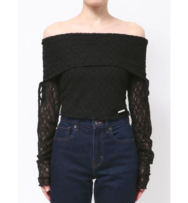 EMODA「レースオフショルダートップ」|Tシャツ・カットソー|