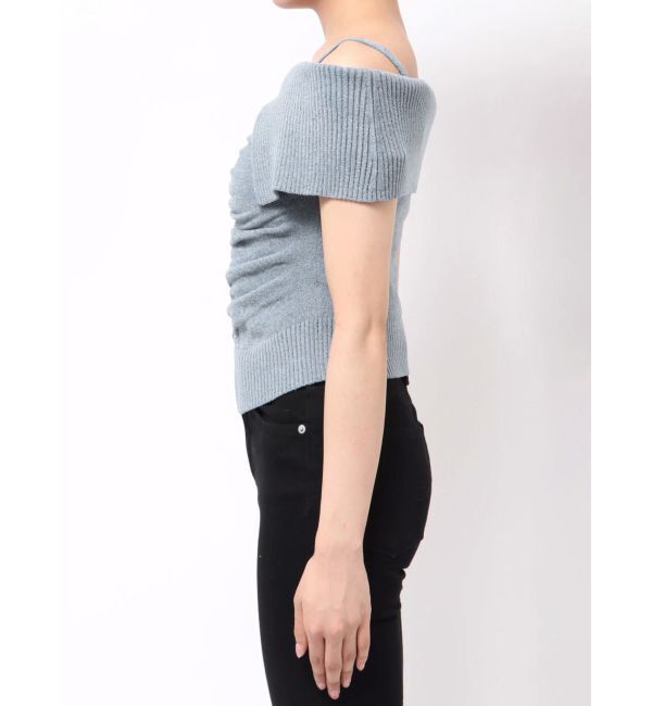 EMODA「フロントボタンオフショルダーニット」|ニット・セーター|