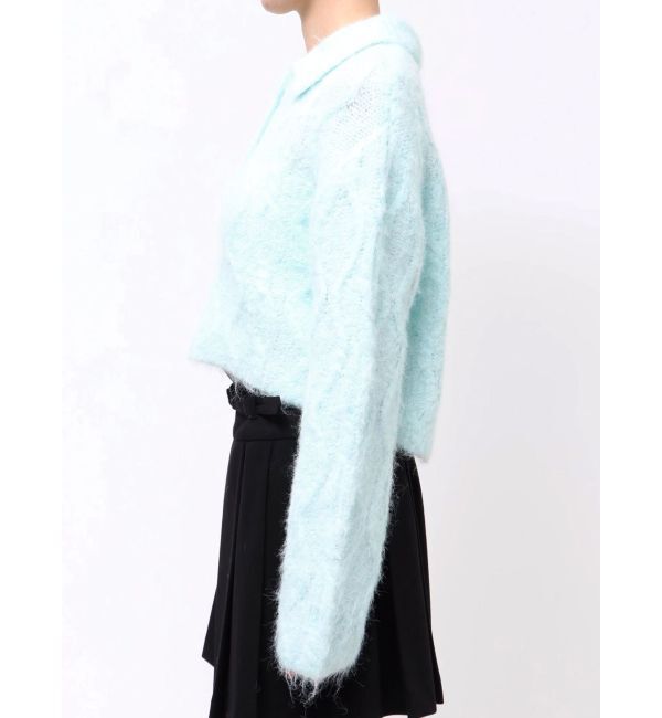 MERCURYDUO「ケーブルポロ衿ニット」|ニット・セーター|