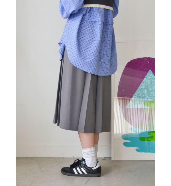 Ungrid「ミドル丈プリーツスカート」|スカート|