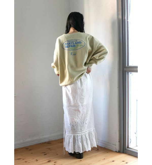 Ungrid「カットワークレースコンビスカート」|スカート|