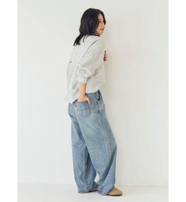 Ungrid「ウエストデザインルーズデニム」|デニム|