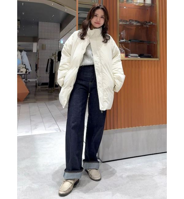 Ungrid「ハイウエストルーズストレートデニム」|デニム|