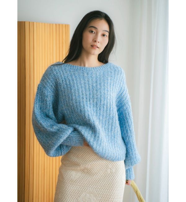 Ungrid「オフショルラメルーズニット」|ニット・セーター|