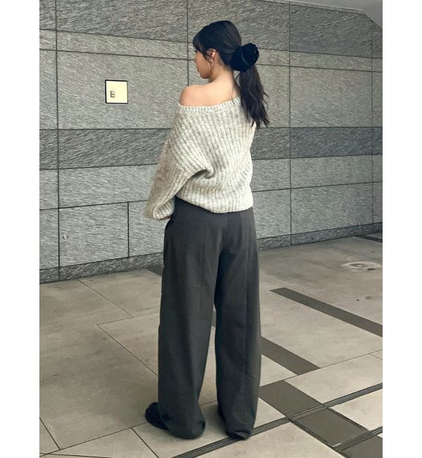 Ungrid「オフショルラメルーズニット」|ニット・セーター|