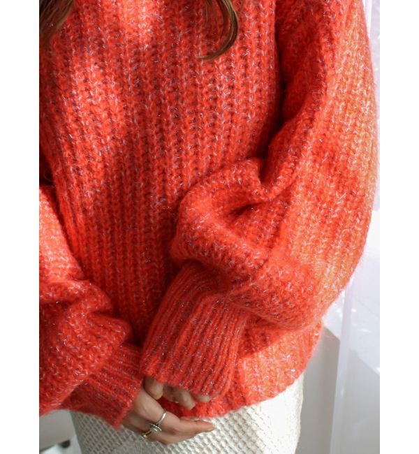 Ungrid「オフショルラメルーズニット」|ニット・セーター|